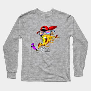 Pizza Skater Long Sleeve T-Shirt